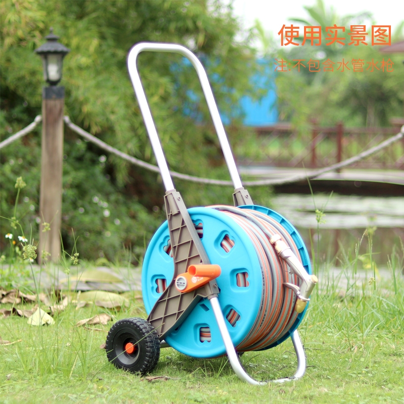 Water hose storage trolley