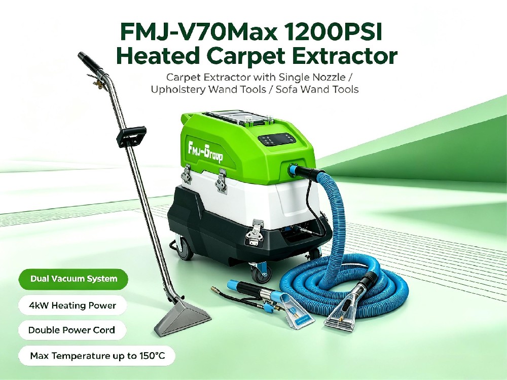 FMJ-V70Max 230V 70KPA 1200PSI steam carpet extractor package