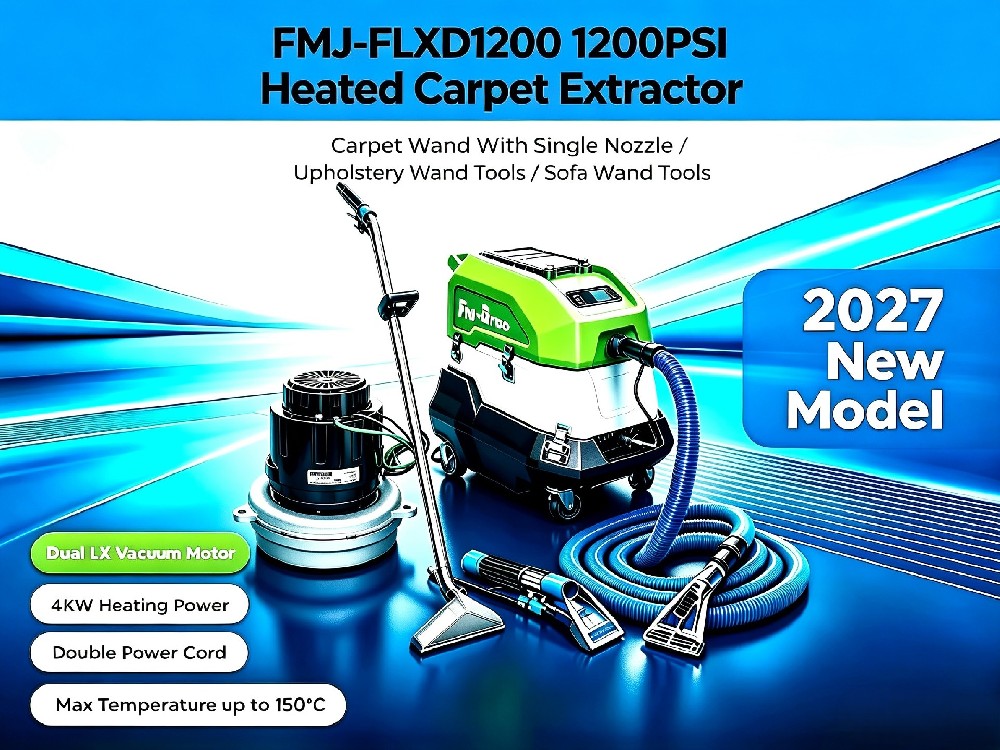 New Model 2027 FMJ-FLXD1200 1200PSI Heated carpet extractor package